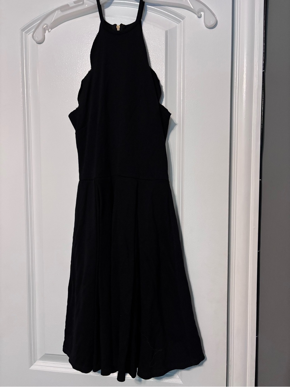 Charlotte Russe Black Halter Dress with Back Zip XS Made in USA